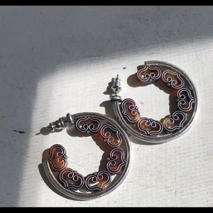 Brighton Hoop Earrings With Hearts